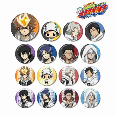 (s)TVアニメ『家庭教師ヒットマンREBORN!』 描き下ろしイラスト ストリートver. トレーディング缶バッジ 送料別880円