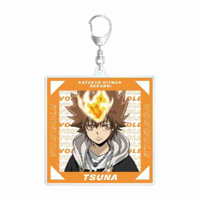 (s)TVアニメ『家庭教師ヒットマンREBORN!』 描き下ろしイラスト 沢田綱吉 ストリートver. BIGアクリルキーホルタ 送料別880円