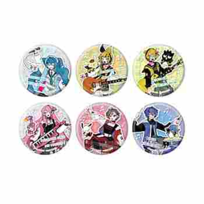 (s)ホログラム缶バッジ(57mm)｢ピアプロキャラクターズ×サンリオキャラクターズ｣01/ブラインド(全6種)(コラボイラスト) 送料別880円