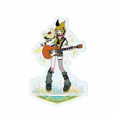 (s)アクリルスタンド｢ピアプロキャラクターズ×サンリオキャラクターズ｣02/鏡音リン×ポムポムプリン(コラボイラスト) 送料別880円