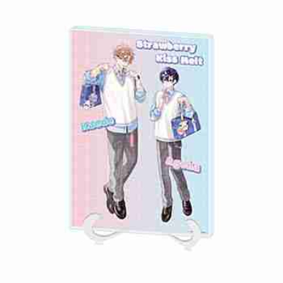 (s)アクリルアートボード(A5サイズ)｢ストロベリーキス・メルト｣01/楓&朱羽(描き下ろしイラスト) 送料別880円