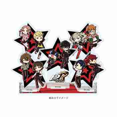 (s)アクリルジオラマ『ペルソナ5 ザ・ロイヤル』01/集合デザイン(POP Artイラスト) 送料別880円