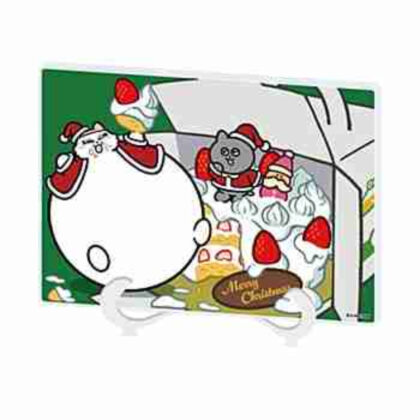 (s)アクリルアートボード A5サイズ ンめねこ 02 ケーキVer.(描き下ろしイラスト) 送料別880円