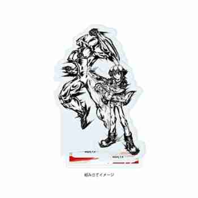 (s)アクリルスタンドプレート 遊☆戯☆王デュエルモンスターズGX 06 遊城十代(墨絵イラスト) 送料別880円