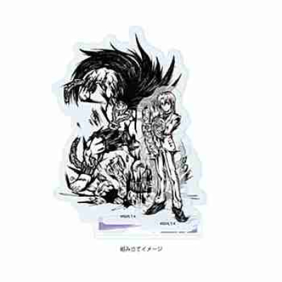 (s)アクリルスタンドプレート 遊☆戯☆王デュエルモンスターズGX 08 エド・フェニックス(墨絵イラスト) 送料別880円