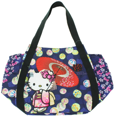 Japanese Pattern Print Balloon Bag Hello Kitty Sanrio Characters - Japanese Pattern Print Balloon Bag Maiko (和柄プリントバルーンバッグ ハローキティ サンリオキャラクターズ - 和柄プリントバルーンバッグ 舞妓)