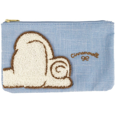 Sagara Embroidered Flat Pouch - Cinnamoroll - Sanrio Characters - Sagara Embroidered Flat Pouch - Cinnamoroll (サガラ刺繍フラットポーチ シナモロール サンリオキャラクターズ - サガラ刺繍フラットポーチ シナモロール)