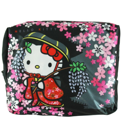 Japanese Pattern Series Eco Bag Hello Kitty Kimono Sanrio Characters - Japanese Pattern Eco Bag Sakuran (和柄シリーズ エコバッグ ハローキティ着物 サンリオキャラクターズ - 和柄エコバッグ さくらん) - Image 2
