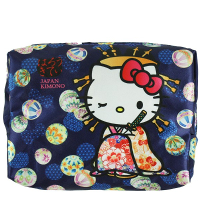 Japanese Pattern Series Eco Bag Hello Kitty Kimono Sanrio Characters - Japanese Pattern Eco Bag Oiran (和柄シリーズ エコバッグ ハローキティ着物 サンリオキャラクターズ - 和柄エコバッグ 花魁) - Image 2