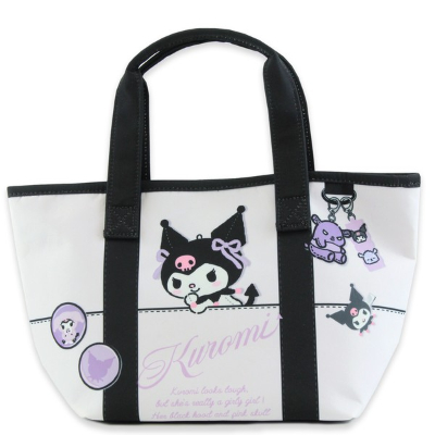 Kuromi Optical Illusion Handbag Sanrio Characters - Kuromi Optical Illusion Handbag (クロミ だまし絵 手提げバッグ サンリオキャラクターズ - クロミ だまし絵 手提げバッグ)