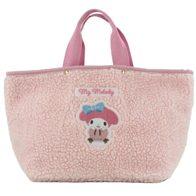 Boa Tote Bag My Melody Sanrio Characters - Boa Tote Bag My Melody (ボア手提げバッグ マイメロディ サンリオキャラクターズ - ボア手提げバッグ マイメロディ)