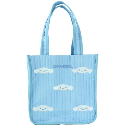 Die-cut embroidered Nuby tote bag Cinnamoroll Sanrio Characters - Cinnamoroll (ダイカット刺繍 ヌビトートバッグ シナモロール サンリオキャラクターズ - シナモロール)