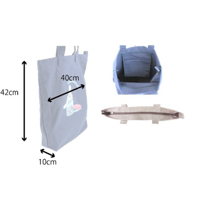 Hide-and-Seek Art Canvas Tote Bag Cinnamoroll Sanrio Characters - Canvas Tote Bag Cinnamoroll (かくれんぼアート 帆布トートバッグ シナモロール サンリオキャラクターズ - 帆布トートバッグ シナモロール) - Image 2