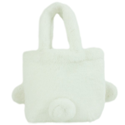 Sanrio Characters Fur Tote Bag Cinnamoroll - Sanrio Characters Fur Tote Bag Cinnamoroll (ファー手提げバッグ シナモロール サンリオキャラクターズ - ファー手提げバッグ シナモロール) - Image 2