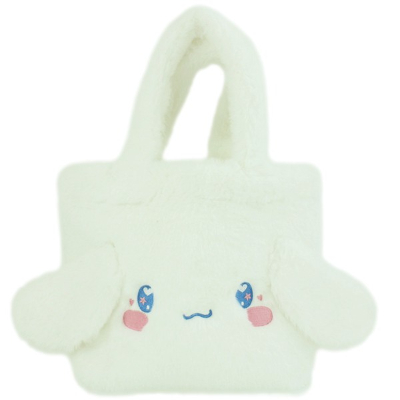 Sanrio Characters Fur Tote Bag Cinnamoroll - Sanrio Characters Fur Tote Bag Cinnamoroll (ファー手提げバッグ シナモロール サンリオキャラクターズ - ファー手提げバッグ シナモロール)