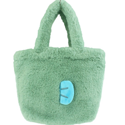 Hangyodon Fur Tote Bag Sanrio Characters - Hangyodon Fur Tote Bag (ファー手提げバッグ ハンギョドン サンリオキャラクターズ - ファー手提げバッグ ハンギョドン) - Image 2