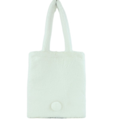 Hello Kitty Sanrio Characters Fur Tote Bag - Hello Kitty Fur Tote Bag (ファートートバッグ ハローキティ サンリオキャラクターズ - ファートートバッグ ハローキティ) - Image 2