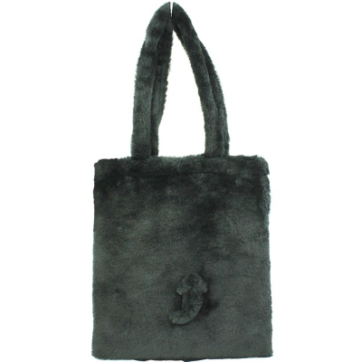 Fur Tote Bag Kuromi Sanrio Characters - Fur Tote Bag Kuromi (ファートートバッグ クロミ サンリオキャラクターズ - ファートートバッグ クロミ) - Image 2