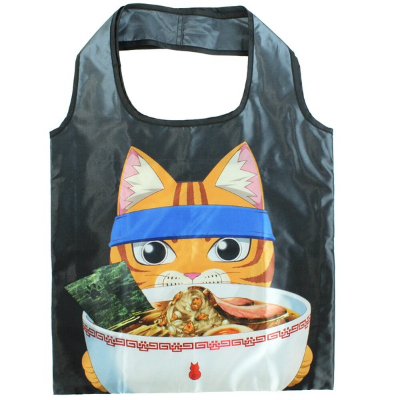 Eco Bag Ramen Red Cat - Eco Bag 02 (エコバッグ ラーメン赤猫 - エコバッグ 02)