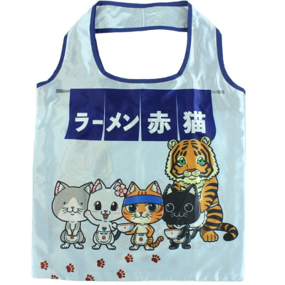 Eco Bag Ramen Red Cat - Eco Bag 03 (エコバッグ ラーメン赤猫 - エコバッグ 03)