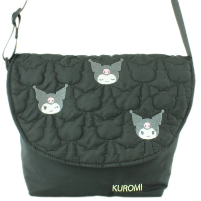 Quilted & Embroidered Combo Mini Shoulder Bag Kuromi Sanrio Characters - Quilted & Embroidered Combo Mini Shoulder Bag Kuromi (キルティング＆刺繍コンボ ミニショルダーバッグ クロミ サンリオキャラクターズ - キルティング＆刺繍コンボ ミニショルダーバッグ クロミ)