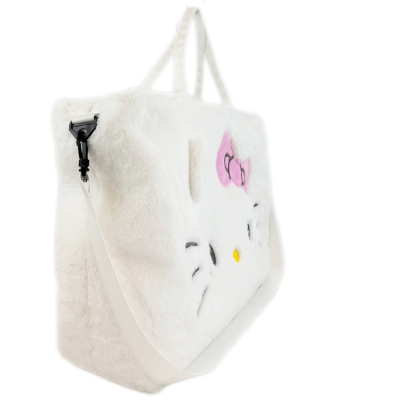 Die-cut Fur Series Boston Bag Type Hello Kitty Sanrio Characters - Die-cut Fur Series Boston Bag Type Hello Kitty (ダイカットファーシリーズ ボストンバッグタイプ ハローキティ サンリオキャラクターズ - ダイカットファーシリーズ ボストンバッグタイプ ハローキティ) - Image 2