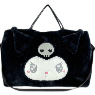 Die-cut Fur Series Boston Bag Type Kuromi Sanrio Characters - Die-cut Fur Series Boston Bag Type Kuromi (ダイカットファーシリーズ ボストンバッグタイプ クロミ サンリオキャラクターズ - ダイカットファーシリーズ ボストンバッグタイプ クロミ)