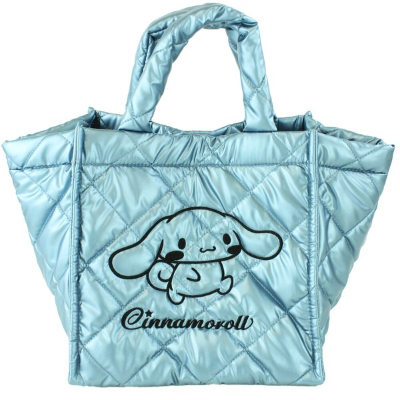 Metallic Quilted Cube Bag Cinnamoroll Sanrio Characters - Metallic Quilted Cube Bag Cinnamoroll (メタリックキルティングキューブバッグ シナモロール サンリオキャラクターズ - メタリックキルティングキューブバッグ シナモロール) - Image 2