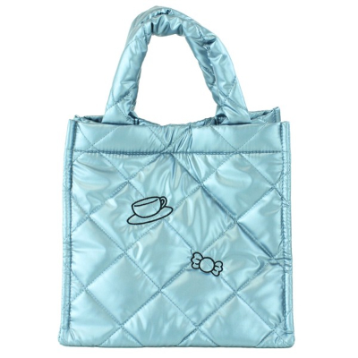 Metallic Quilted Cube Bag Cinnamoroll Sanrio Characters - Metallic Quilted Cube Bag Cinnamoroll (メタリックキルティングキューブバッグ シナモロール サンリオキャラクターズ - メタリックキルティングキューブバッグ シナモロール) - Image 3
