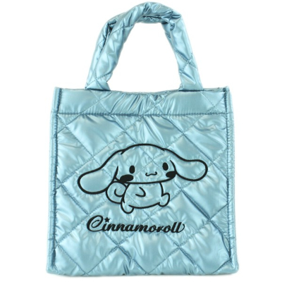 Metallic Quilted Cube Bag Cinnamoroll Sanrio Characters - Metallic Quilted Cube Bag Cinnamoroll (メタリックキルティングキューブバッグ シナモロール サンリオキャラクターズ - メタリックキルティングキューブバッグ シナモロール)