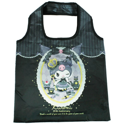 Satin Eco Bag Kuromi Sanrio Characters - Eco Bag Kuromi (サテンエコバッグ クロミ サンリオキャラクターズ - エコバッグ クロミ)