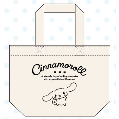 Canvas Mini Tote Bag Sanrio Characters - Cinnamoroll (帆布ミニトートバッグ サンリオキャラクターズ - シナモロール)