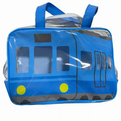 Vinyl Boston Bag for Trains 《Pool Bag》 - Vinyl Boston Bag for Trains (ビニールボストンバッグ 電車 《プールバッグ》 - ビニールボストンバッグ 電車)