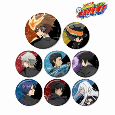 (s)TVアニメ『家庭教師ヒットマンREBORN!』 描き下ろしイラスト 戦う背中ver. トレーディング缶バッジ 送料別880円