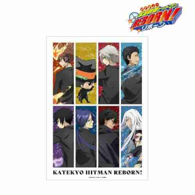(s)TVアニメ『家庭教師ヒットマンREBORN!』 描き下ろしイラスト 集合 戦う背中ver. A3マット加工ポスタ 送料別880円
