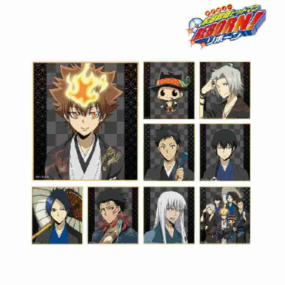 (s)TVアニメ『家庭教師ヒットマンREBORN!』 トレーディング 描き下ろしイラスト 和服Ver. ミニ色紙 送料別880円