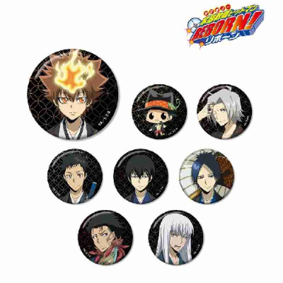 (s)TVアニメ『家庭教師ヒットマンREBORN!』 トレーディング 描き下ろしイラスト 和服Ver. 缶バッジ 送料別880円