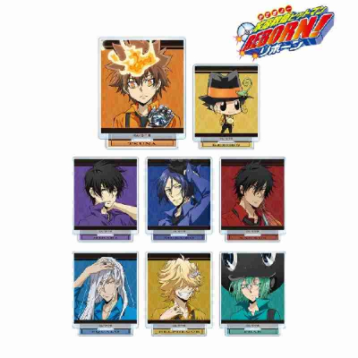 (s)TVアニメ『家庭教師ヒットマンREBORN!』 描き下ろしイラスト カラーシャツver. トレーディングアクリルスタンド 送料別880円