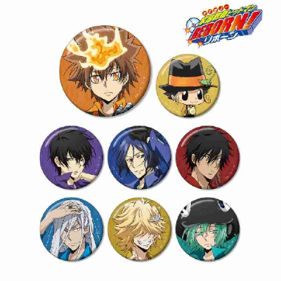 (s)TVアニメ『家庭教師ヒットマンREBORN!』 描き下ろしイラスト カラーシャツver. トレーディング缶バッジ 送料別880円