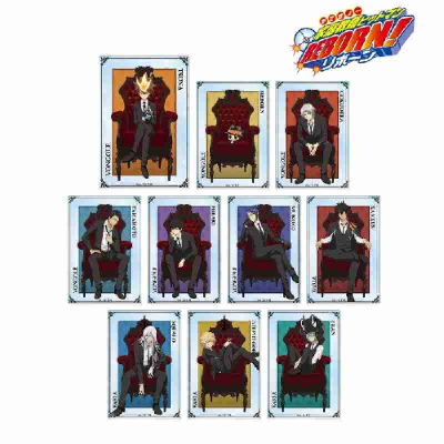 (s)TVアニメ『家庭教師ヒットマンREBORN!』 描き下ろしイラスト 玉座ver. トレーディングアクリルカード 送料別880円