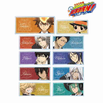 (s)TVアニメ『家庭教師ヒットマンREBORN!』 描き下ろしイラスト 玉座ver. トレーディングアクリルネームプレート 送料別880円