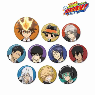 (s)TVアニメ『家庭教師ヒットマンREBORN!』 描き下ろしイラスト 玉座ver. トレーディング缶バッジ 送料別880円