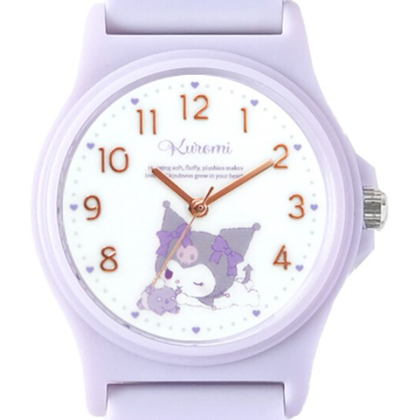 Sanrio Characters Pastel PVC Watch G - Kuromi (サンリオキャラクターズ パステルPVCウォッチG - クロミ)