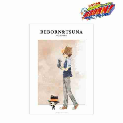 (s)TVアニメ『家庭教師ヒットマンREBORN!』 描き下ろし リボーン&沢田 綱吉 歩みver. A3マット加工ホ 送料別880円