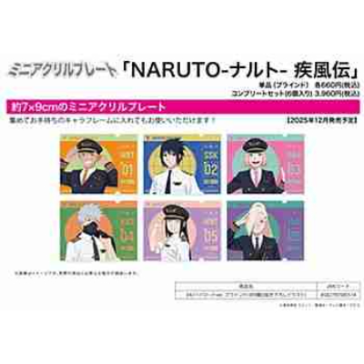 (s)ミニアクリルプレート｢NARUTO-ナルト- 疾風伝｣04/パイロットver. ブラインド(全6種)(描き下ろしイラスト) 送料別880円