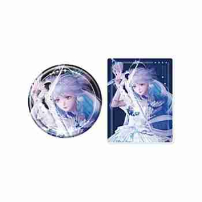 (s)缶バッジ&アクリルカードセット｢シャイニングニキ×米山舞｣03/虹夢スペクトル(公式イラスト) 送料別880円