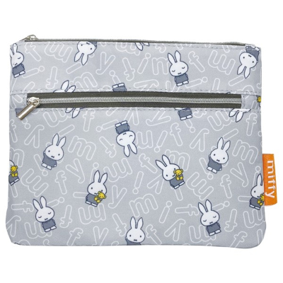 Mother Bag Series Two-Tier Pouch Miffy - Two-Tier Pouch Gray (マザーバッグシリーズ 2段ポーチ ミッフィー/MIFFY - 2段ポーチ グレー)