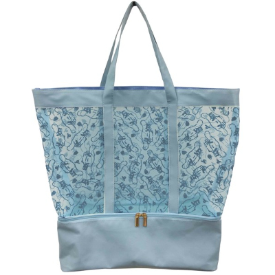 Tulle Flocked 2-Layer Tote Bag Cinnamoroll Sanrio Characters - Cinnamoroll (チュールフロッキー2層トート シナモロール サンリオキャラクターズ - シナモロール)