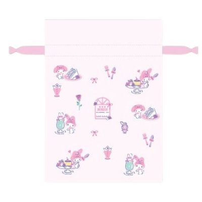 Pastel Series Drawstring Bag My Melody Sanrio Characters - Drawstring Bag My Melody (パステルシリーズ 巾着 マイメロディ サンリオキャラクターズ - 巾着 マイメロディ)
