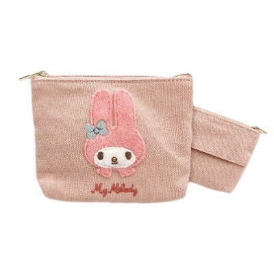 Fluffy Patch Series Tissue Pouch Sanrio Characters - Tissue Pouch My Melody (ふわふわワッペンシリーズ ティッシュポーチ サンリオキャラクターズ - ティッシュポーチ マイメロディ)